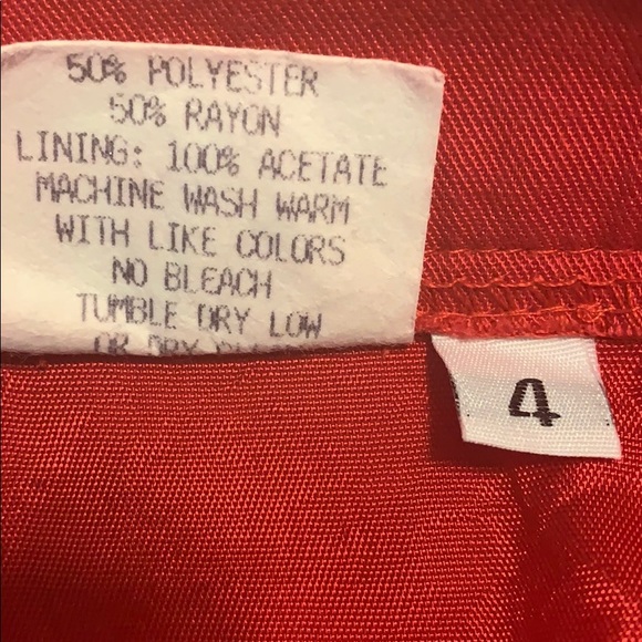 AFOLFO INTERNATIONAL RED PENCIL SKIRT - Picture 6 of 8